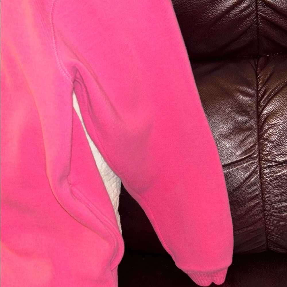 Body Chemistre- Size Med  Hot Pink Women's Sweat Jacket - Picture 7 of 8